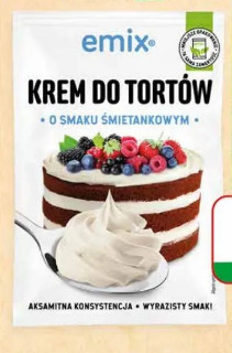 Krem do tortów o smaku śmietankowym Emix