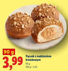 Pączek z nadzieniem krówkowym
