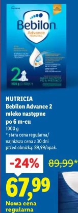 Nutricia Bebilon Advance 2 mleko następne po 6 m-cu