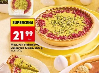 Mazurek pistacjowy Cukiernia Olsza