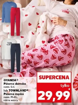 Oyanda piżama damska rozm. S-L lub Townland piżama męska rozm. M-XL, różne wzory