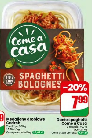 Danie spaghetti Come a Casa