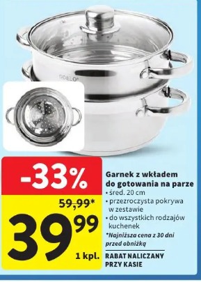 Garnek z wkładem do gotowania na parze