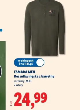 Esmara Men Koszulka męska z bawełny