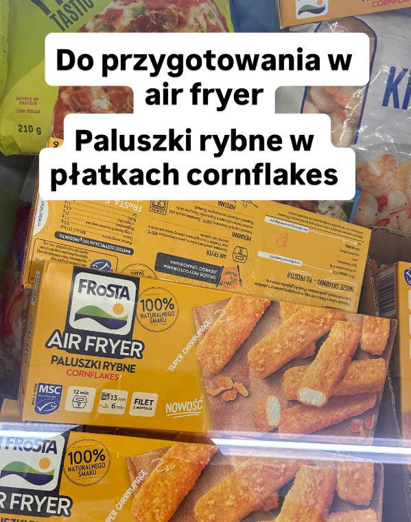 Frosta Air Fryer paluszki rybne cornflakes