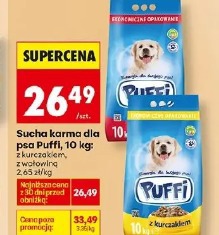 Sucha karma dla psa Puffi