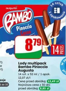 Lody multipack Bambo Pinoccio Augusto