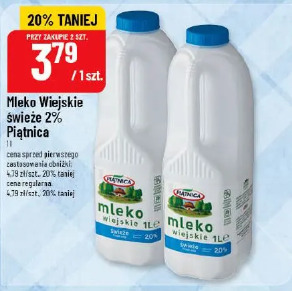 Mleko Wiejskie świeże 2% Piątnica