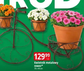 Kwietnik metalowy rower