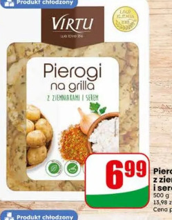 Pierogi na grilla z ziemniakami i serem Virtu