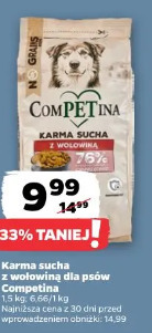 Competina karma sucha z wołowiną dla psów