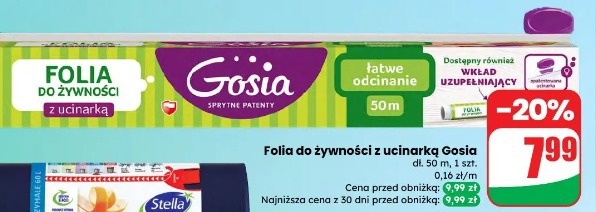 Folia do żywności z ucinarką Gosia