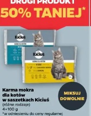 Karma mokra dla kotów w saszetkach Kiciuś