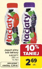 Jogurt pitny bez laktozy Łaciata