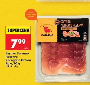 Szynka Serrano Reserva z oregano El Toro Rojo