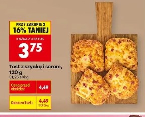 Tost z szynką i serem