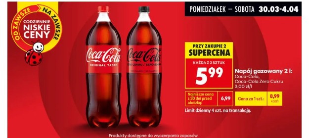Coca-Cola napój gazowany 2 l