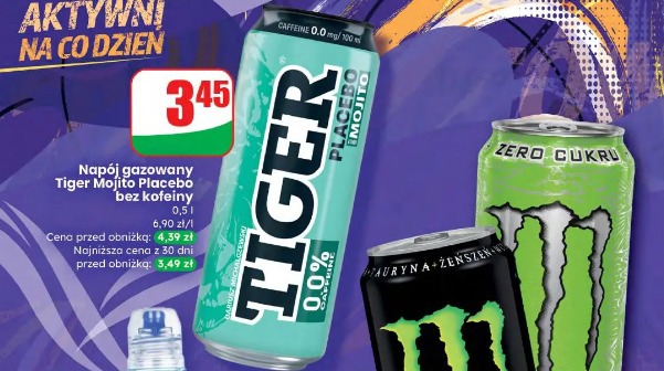 Napój gazowany Tiger Mojito Placebo bez kofeiny