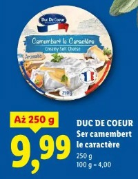 Duc De Coeur Ser camembert le caractère