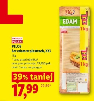 PILOS Ser edam w plastrach, XX: