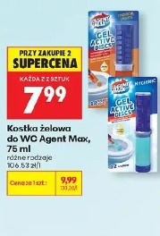 Kostka żelowa do WC Agent Max