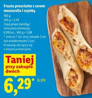 Frusta prosciutto z serem mozzarella i szynką