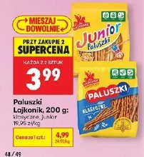 Paluszki Lajkonik, 200 g: klasyczne, junior