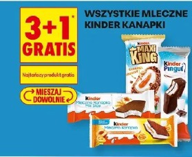 Wszystkie mleczne Kinder kanapki