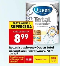 Ręcznik papierowy Queen Total absorption 3-warstwowy