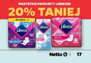Wszystkie produkty Libresse 20% taniej
