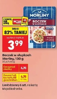 Boczek w słupkach Morliny