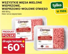 Wszystkie mięsa mielone wieprzowe, wieprzowo-wołowe O!Mięso