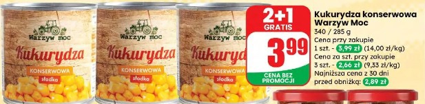 Kukurydza konserwowa Warzyw Moc