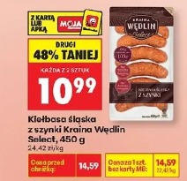 Kiełbasa śląska z szynki Kraina Wędlin Select
