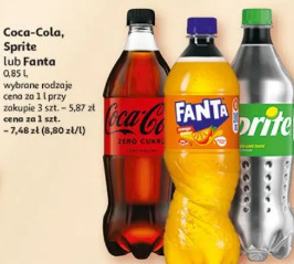 Coca-Cola, Sprite lub Fanta