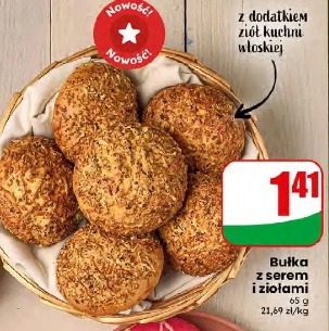 Bułka z serem i ziołami