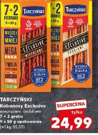 Tarczyński Kabanosy Exclusive wieprzowe, drobiowe 7+2 gratis