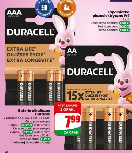 Baterie alkaliczne Duracell AAA/AA