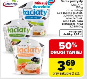 Łaciaty serek puszysty Mlekpol