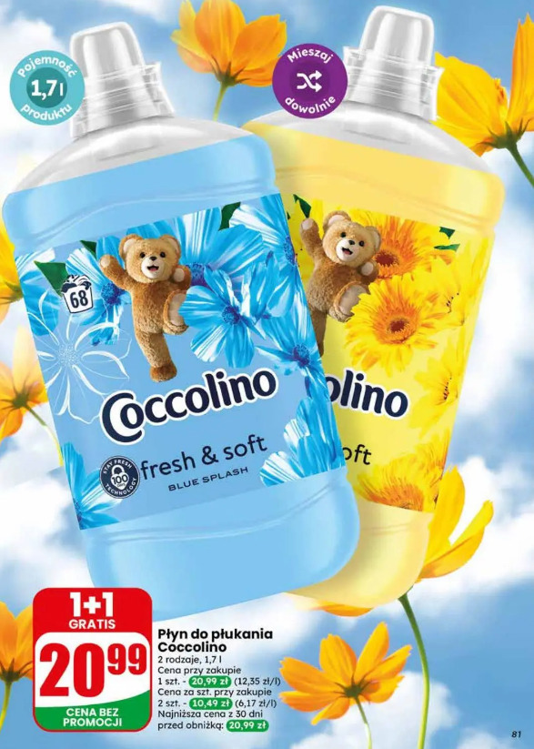 Płyn do płukania Coccolino