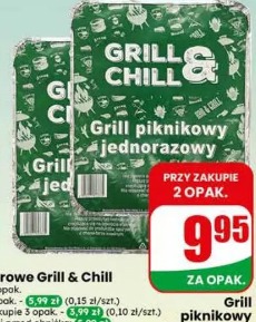 Grill piknikowy jednorazowy Grill & Chill