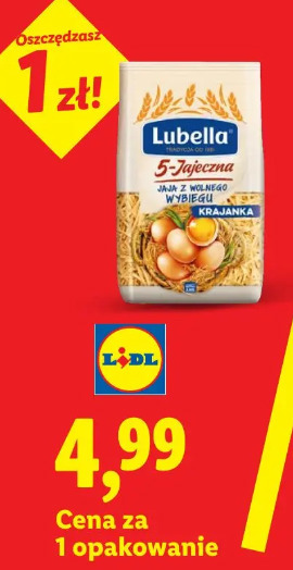 Makaron krajanka 5-jajeczna Lubella