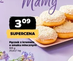 Pączek z kremem o smaku mlecznym