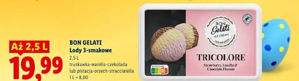 Bon Gelati Lody 3-smakowe