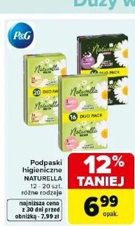 Podpaski higieniczne NATURELLA