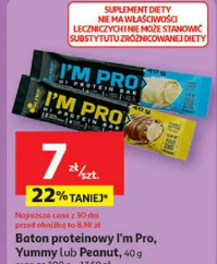 Baton proteinowy I'm Pro, Yummy lub Peanut