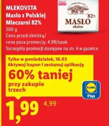 Mlekovita Masło z Polskiej Mleczarni 82%