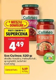 Sos Culineo spaghetti, bolognese, mykański, słodko-kwaśny, bloksi