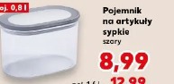 Pojemnik na artykuły sypkie szary