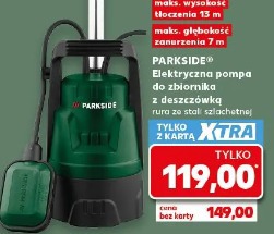 Parkside elektryczna pompa do zbiornika z deszczówką